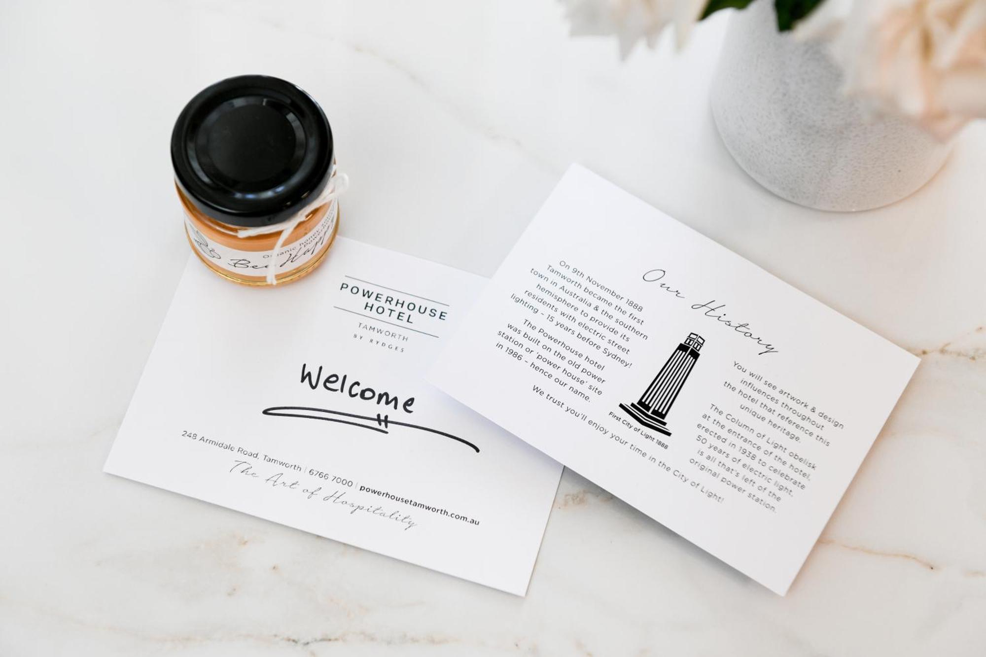 Powerhouse Hotel Tamworth By Rydges Екстер'єр фото Welcome card